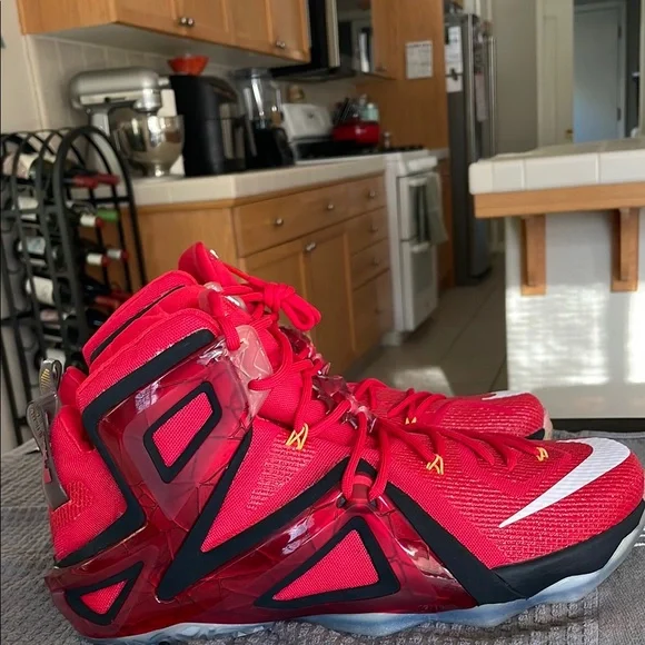 Nike Zoom Lebron XII 12 Elite Team University Red 724559-618 Sz 13 - Picture 2 of 7